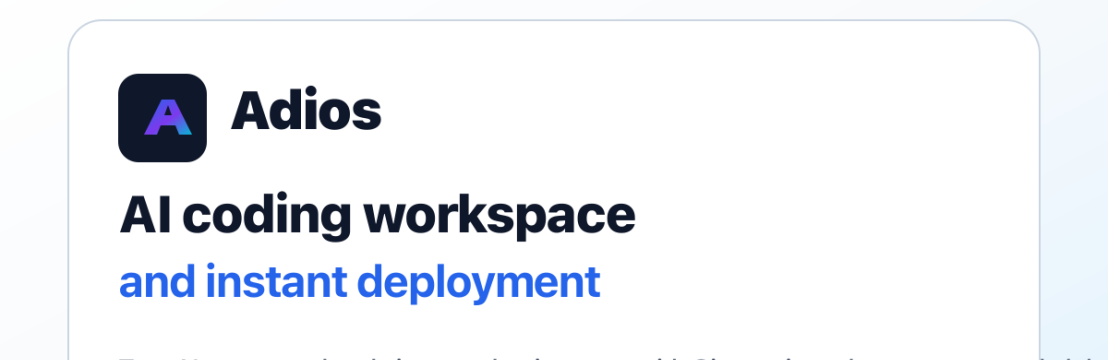 Adios Dev